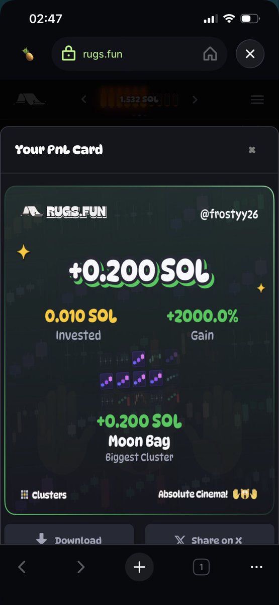 frostyy26_'s tweet photo. @RugsDotFunX Honest work tbh https://t.co/9gOcD7rb6a