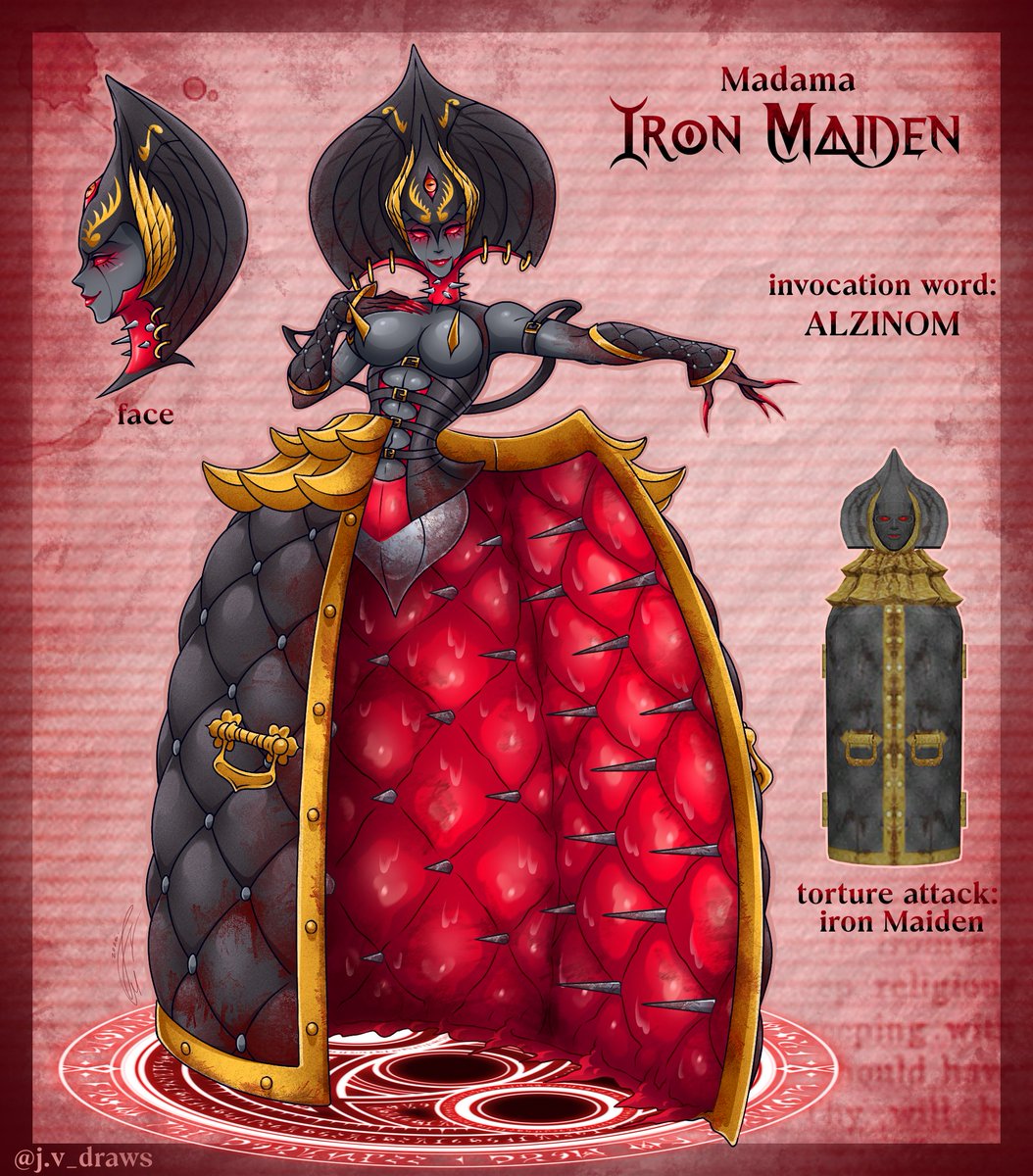JV_Draws's tweet photo. Madama Iron Maiden ✨ / infernal demon
-Angel's coffin 🩸
#bayonetta https://t.co/7bGVDvXWQ4