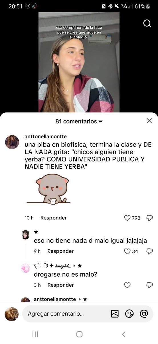 Zuzu_Mei's tweet photo. Creo que con "yerba" se refería a yerba de mate, pero bueno... cada quien con su primer pensamiento https://t.co/lyvKzVyrsO