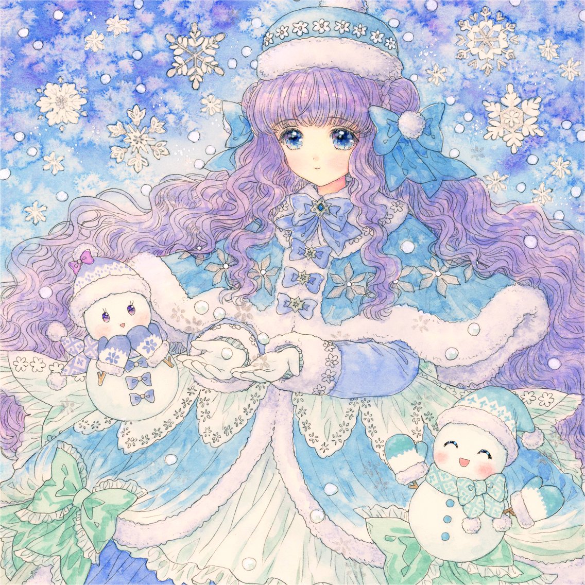 hisa_nn_'s tweet photo. #暑すぎるので雪の画像で涼もう見た人もやる
雪モチーフのキャラクターです❄ https://t.co/y69B09NKPL