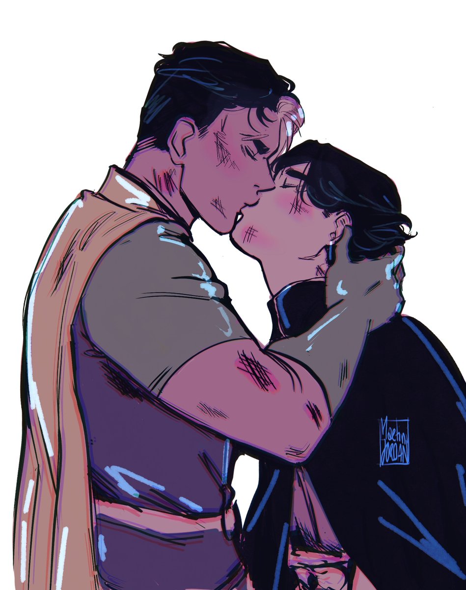 BULLETSXLATTES's tweet photo. old #Jaytim art I still like. 

(they should've kissed in the titans tower) https://t.co/kSaVTf2wat