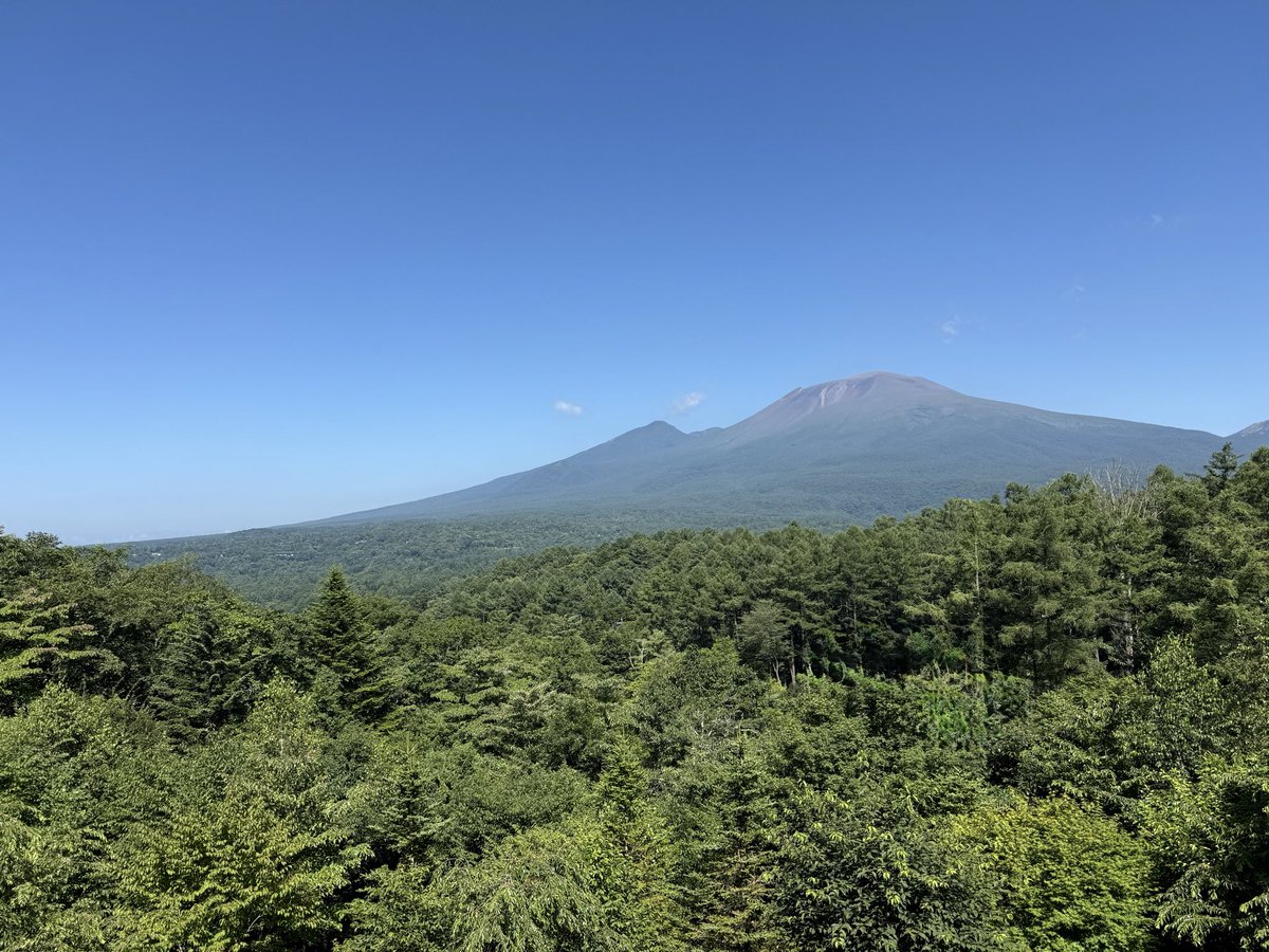 ekineko37's tweet photo. 久しぶりの投稿
昨年の秋以来かも😅

なかなか朝から浅間山が綺麗に見えなくて、それでテンション下がっていたのかな？
忙しすぎて外を見る余裕がなかったのかもしれません。
梅雨が明けてようやく我が家の野菜達も育ち始めました。
水不足は相変わらず、暑さで野菜達大丈夫？😅 https://t.co/1dsikYgM0i