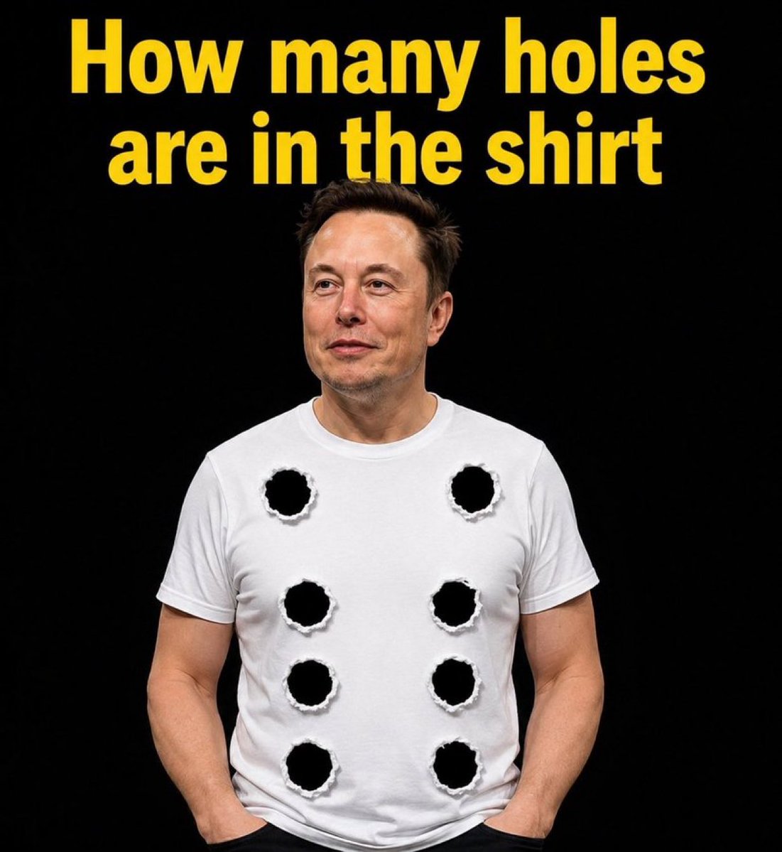 Eyedoctor442's tweet photo. Your eyes will lie before your brain does. 

How many holes are actually in the shirt? https://t.co/cysiBIqYJl