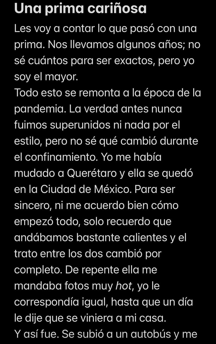 pecadolujuria1's tweet photo. Una prima muy cariñosa 🔥👀
Todo empezó en la pandemia por mensajes, terminó viajando de la CDMX a Querétaro y aprovechamos cada rincón de la casa...
#Confesiones #Relatos #HistoriasReales https://t.co/WOjR3WINcb