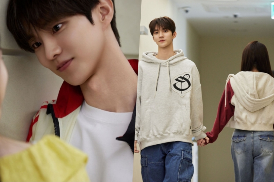 soompi's tweet photo. #THEBOYZ’s #Q And #HwangJiAh Hold Hands In Secret In “#MyIdolMyDebut”
https://t.co/a6vyP2bOej https://t.co/LL2WUI0F8s