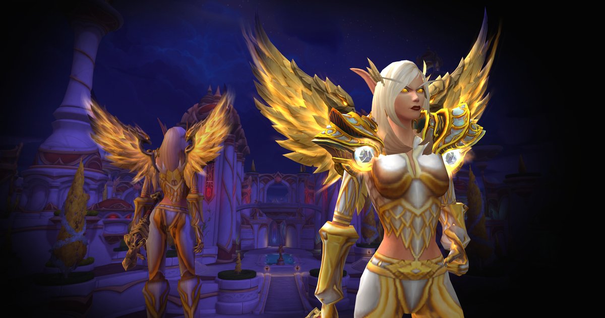 Zerenah and her wings. ⚔️✨ #warcraft #worldofwarcraft #bloodelf