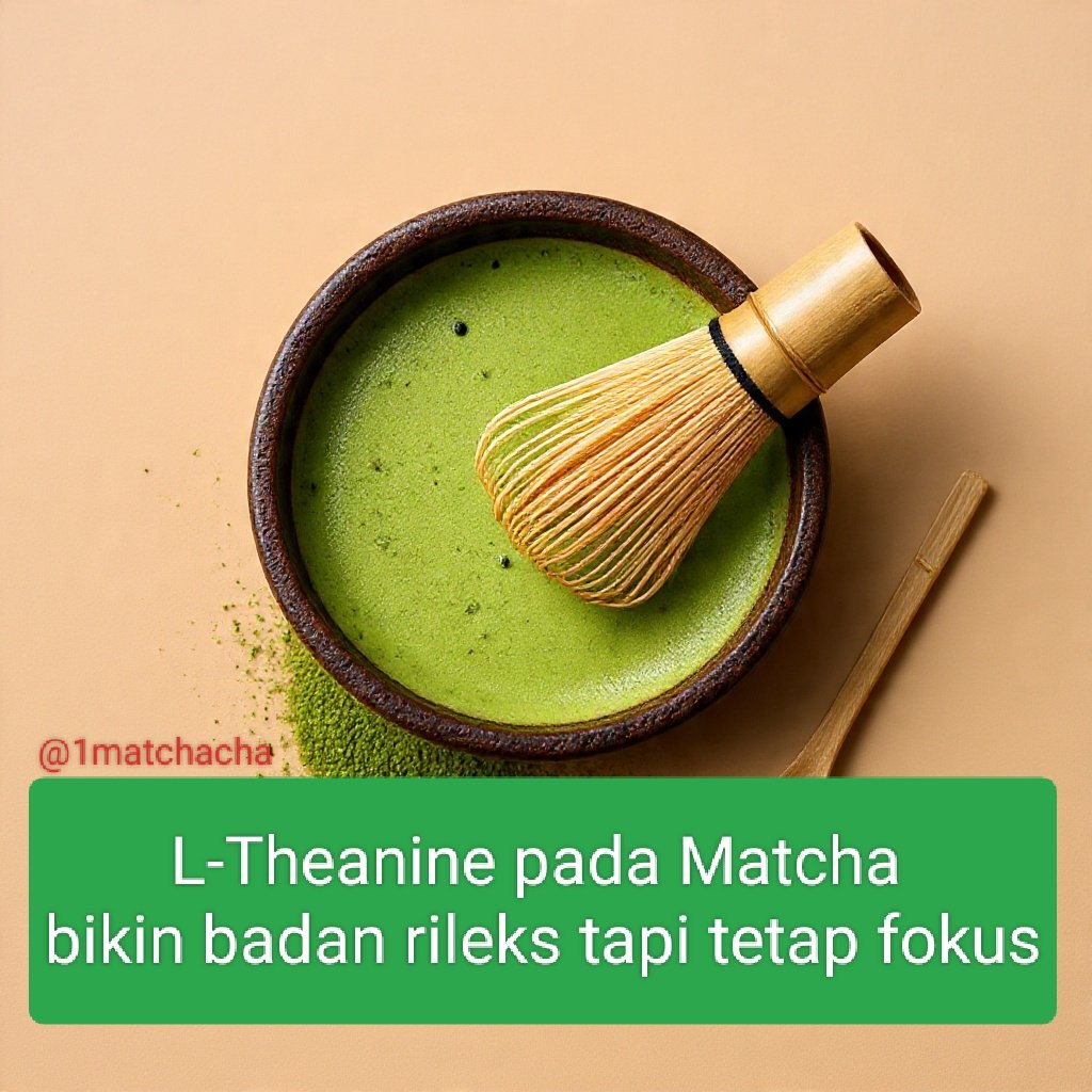 1matchacha's tweet photo. Cocok diminum pas lembur.
Badan : Rileks, Tenang ✨
Hati &amp; Otak : Tolong, mau pulang 😭
 #funfactmatcha #LTheanine https://t.co/HULK0J4uI7