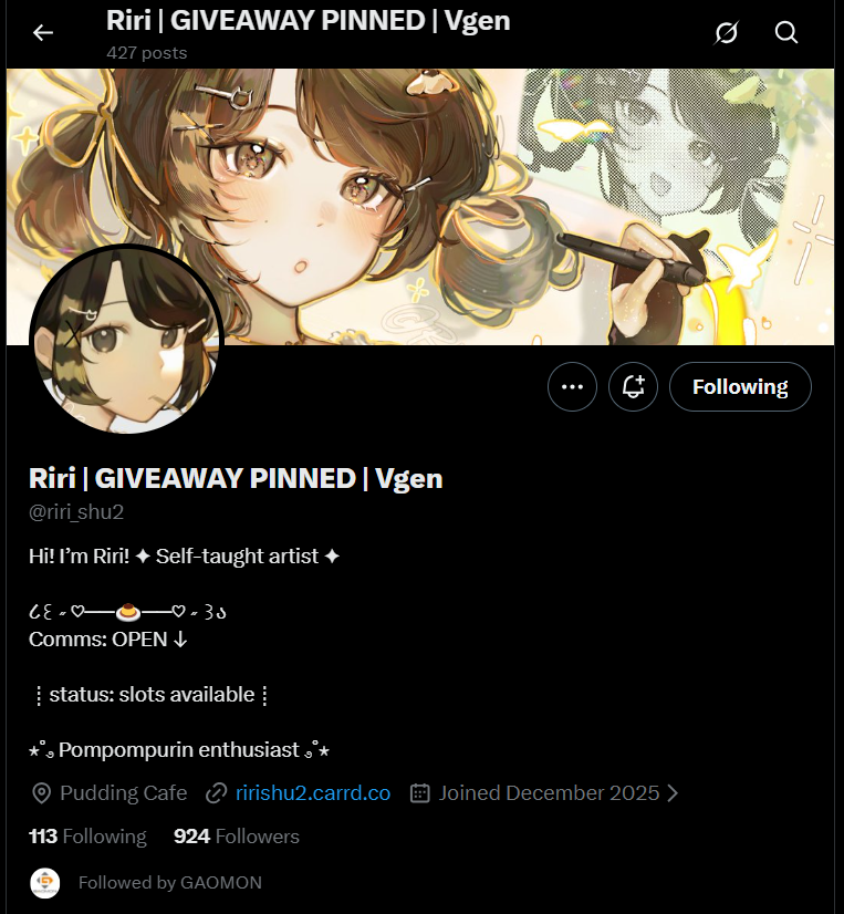 artbyTann's tweet photo. @riri_shu2 @Gaomonpentablet Goodluck everyone 🎉🎉 https://t.co/HfgdGwCMye