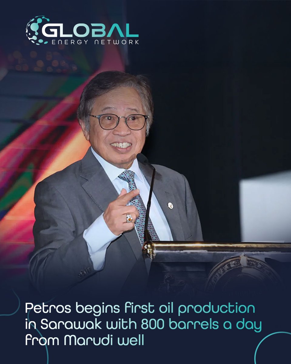 GENetwork_'s tweet photo. Petros begins first oil production in Sarawak with 800 barrels a day from Marudi well
Read More: https://t.co/l1NQeLFlxp
Subscribe to our newsletter: https://t.co/IeNRmzKPGG
#Petros #Sarawak #Malaysia #OilAndGas #Onshore #Energy #Downstream #BlueHydrogen #CleanEnergy https://t.co/DPzlYI8Jd9