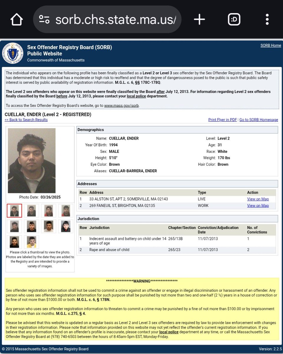 unmaskMA's tweet photo. @RepNancyMace Awesome to see @RepNancyMace  help bring this scam out in the open. Apparently all sex offenders in Massachusetts are either White or black.https://t.co/jefKxjn8VE https://t.co/f9EHCnf4Ut