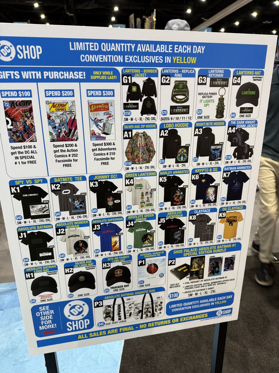 DCUBrief's tweet photo. A look at the full range of DC Exclusive products at SDCC 2026! https://t.co/FVgkixBz6d