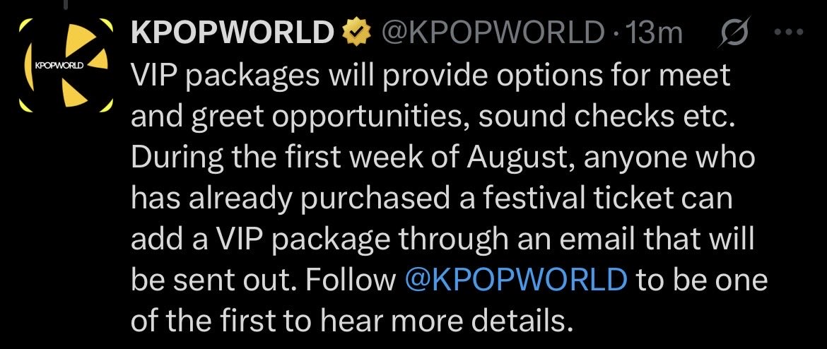 ZelleAtin's tweet photo. A VIP option in KPOPWORLD for Meet and Greet? 👀

SB19 HEADLINES KPOPWORLD
@SB19Official #SB19 
#SB19isLawless https://t.co/nuCKNvMudL