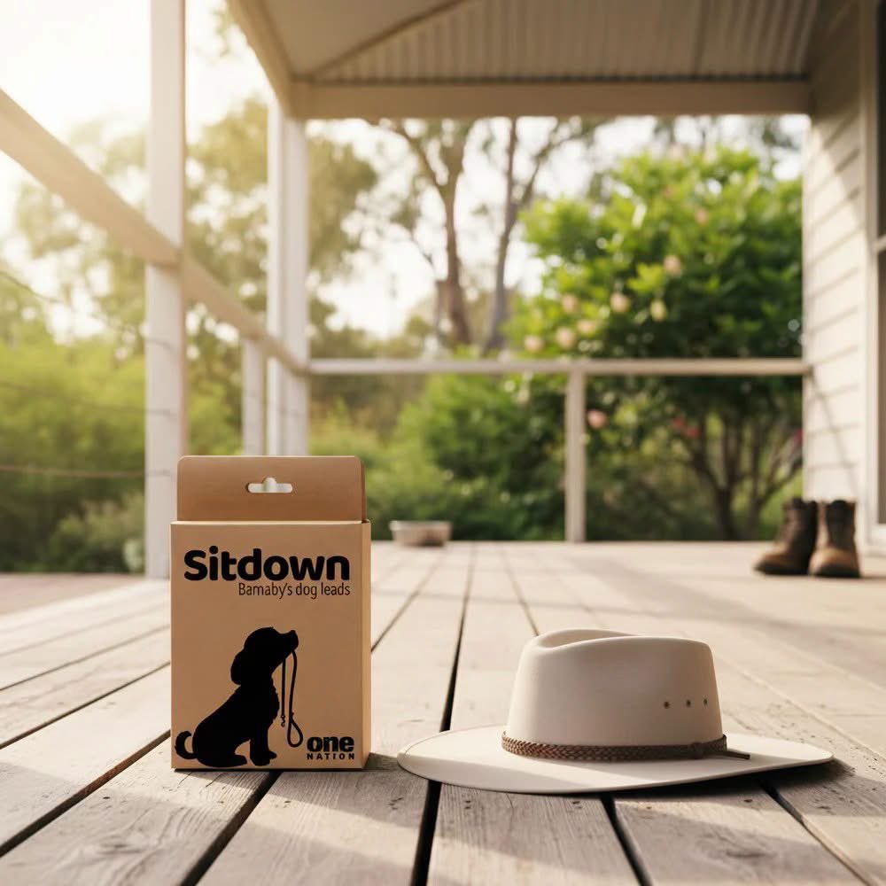 PaulineHansonOz's tweet photo. Barnaby's dog received more media attention than the Prime Minister and Opposition Leader, Angus Taylor this week following an ABC live cross where he was forced to tell his dog to sit down mid interview.

To mark the memorable moment that went viral, One Nation has launched a limited number of 'Sitdown', Barnaby dog leashes.

Pre-orders are on sale now.

https://t.co/VaSGUMqY8W

#Sitdown #BarnabyJoyce #PaulineHanson #OneNation #Interview #ABC #Merchandise #Dog #Leash