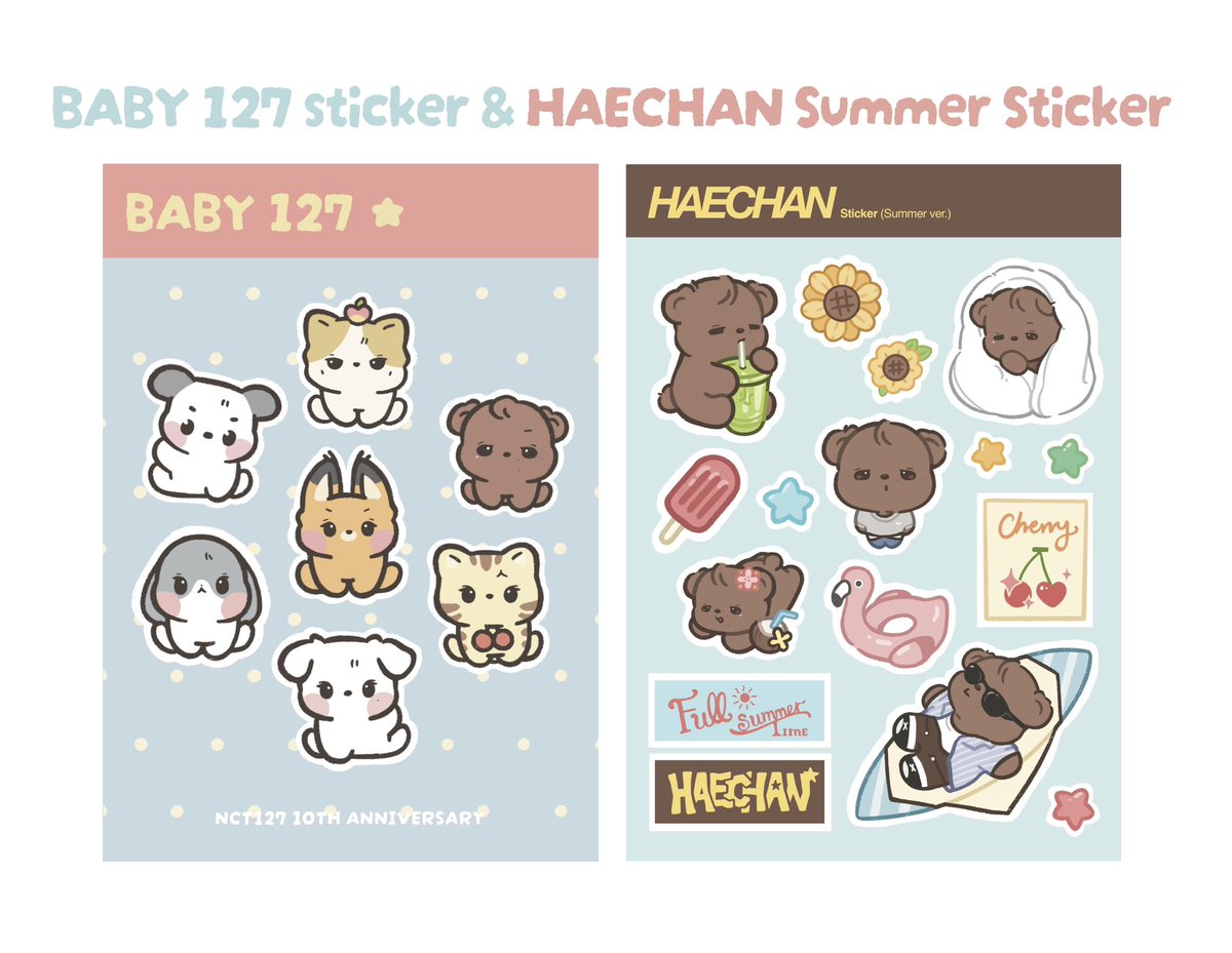 urixhil's tweet photo. BABY127 Sticker &amp; HAECHAN Summer Sticker 판매 ໒꒱

📆 07/23 15:00 ~ 08/10 12:07

추가 #RT 추첨 1분께 127 스티커 보내드립니다!

자세한 내용은 링크에서 확인해주세요 🩵
🔗 https://t.co/F7uN5GScs1 https://t.co/tchiaPGTdJ
