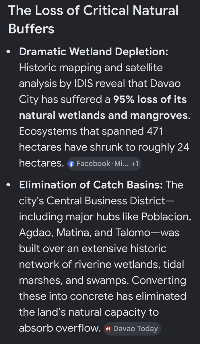 ImaHavinagredei's tweet photo. @_MIGZ29 5. The environmental NGO Interfacing Development Interventions for Sustainability (IDIS) says Davao City’s watershed protection and flood resilience are significantly worse off today than they were during the 2011 disaster. #51B
Could another Davao “perfect storm” be brewing? https://t.co/uooxjRXbCY