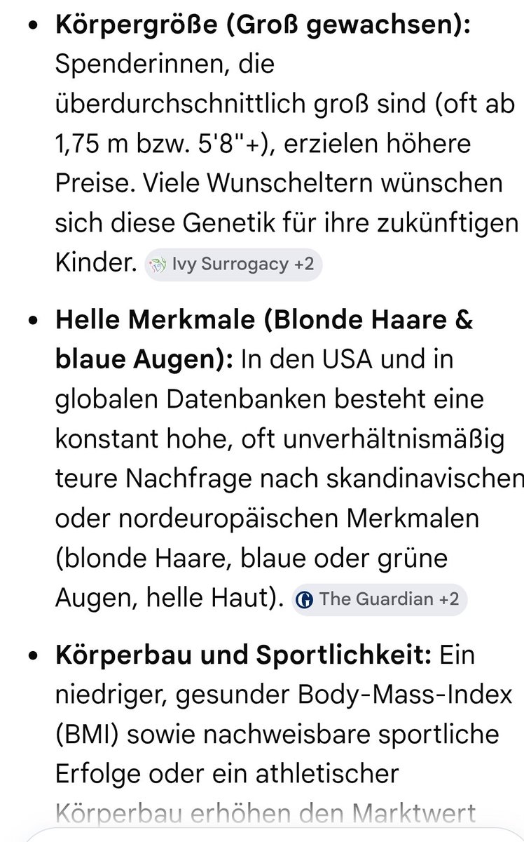 GhostReader66's tweet photo. Da Wunscheltern viel Geld bezahlen, verhalten sie sich wie Konsumenten, die das „optimale“ Produkt erwarten. Dies führt zu einer Normalisierung von rassistischen und diskriminierenden Hierarchien, da manche Gene als „wertvoller“ eingestuft werden als andere.
#Leihmutterschaft https://t.co/FUHCukHAMI