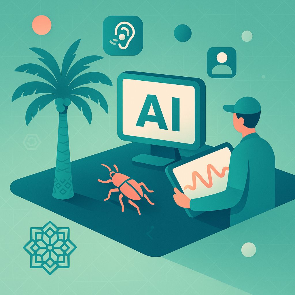 StartupsMENA's tweet photo. 🏆 Palmear’s AI‑acoustics have helped save millions of date palms from the Red Palm Weevil

@Palmear, an agtech deep‑tech startup in the UAE, developed patented AI‑acoustics that detect the invasive Red Palm Weevil and has achieved field‑validated deployments after four years of development.

💰 Funded via personal capital, angel and corporate investors, venture capital and support from the Mohammed Bin Rashid Innovation Fund.

Congratulations to @Zeid Sinokrot and the entire @Palmear team!

Key highlights:
✅ Built a field‑validated AI model trained on over 700,000 minutes of on‑farm audio to detect the pest in real-world conditions.
✅ Transitioned a lab prototype into a robust outdoor solution that growers have adopted and validated on farms.
✅ Aims to scale to millions of farmers and expand agricultural and environmental intelligence across markets.

Founded by Jordanian engineer Zeid Sinokrot, Palmear moved to Abu Dhabi in late 2019 and spent four years refining its product to solve pest detection for date palms.

The UAE’s regulatory and commercial environment continues to attract deep‑tech agtech ventures tackling regional agricultural challenges. 🇦🇪

🔗 Full story: https://t.co/F3PH54kanN

#Agtech #UAE #Seed #MENA #AI #StartupFunding
