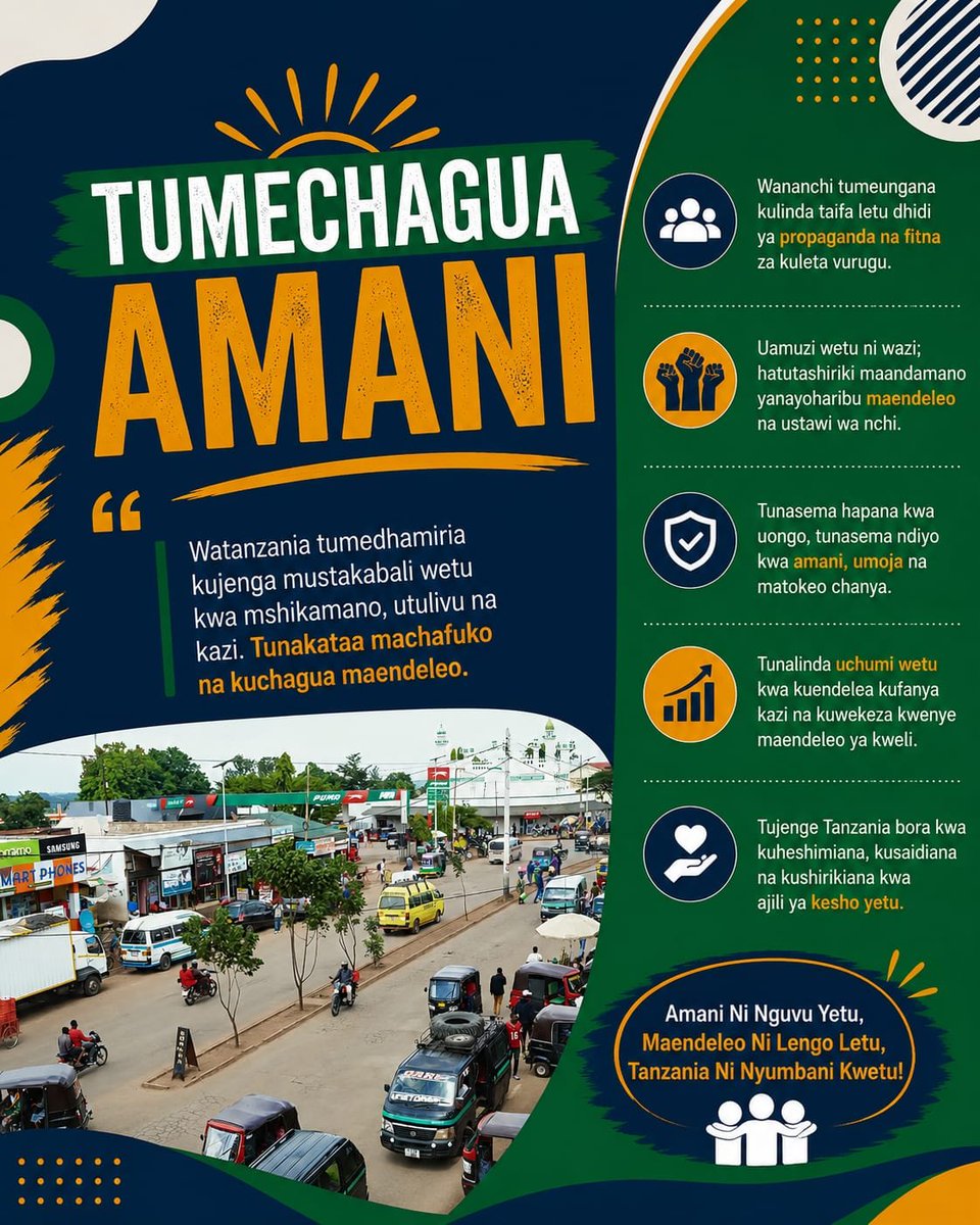Madikizela_Win's tweet photo. Funded activists put national development at risk. Citizens avoided violent rallies to protect kids and future generations. Our united nation firmly rejects sponsored chaos.
#MamlukiWanatapatapa
#TumekataaHarakatiZaVurugu
Tumechagua Amani. https://t.co/PgZ9Lsetng