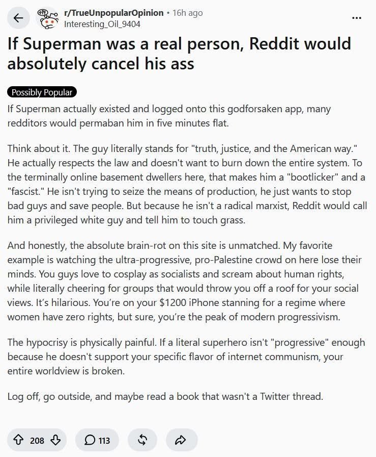 J0hnADouglas's tweet photo. Inject this directly into my veins.

Reddit is trash. They banned him right after posting this too. https://t.co/NvyrY4Ltcz