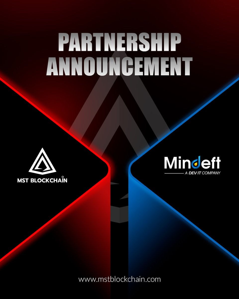 MSTBlockchain's tweet photo. Excited to announce our strategic partnership with @Minddeft! 🤝

At @MSTBlockchain, we believe innovation thrives through collaboration. By partnering with Minddeft, we're bringing together a high-performance Layer 1 blockchain with deep blockchain development and consulting expertise to help businesses build secure, scalable, and enterprise-ready Web3 solutions.

Together, we'll accelerate blockchain adoption, empower developers and enterprises, and create new opportunities for innovation across industries. This partnership reflects our shared commitment to making decentralized technology more accessible, practical, and impactful.

Here's to building the future of Web3 together. 🚀

#MSTBlockchain #Minddeft #Partnership #Blockchain #Web3