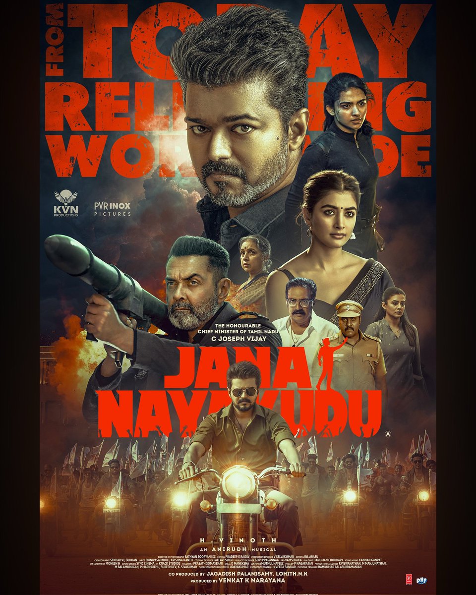 CineBuff2003's tweet photo. Some moments never come back. This is one of them.
One last time...
Let’s witness Thalapathy’s film together in theatres ❤️
#JanaNayaganFromToday
#JanaNayakuduFromToday
#JanNetaFromToday
The Hon’ble Chief Minister @actorvijay https://t.co/VFQB9JW7Fh