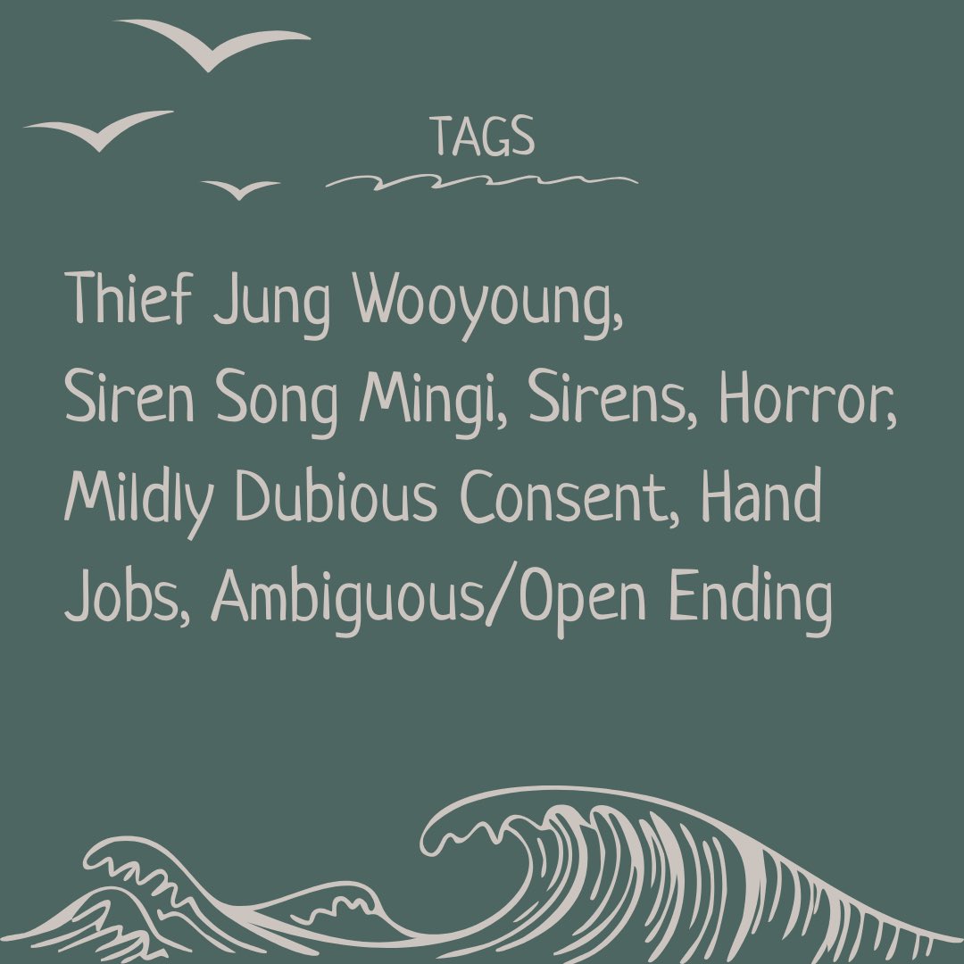 WxxgiFest's tweet photo. 🌊 melodic

🌊 rated explicit
🌊 sirens, horror, hand jobs ambiguous/open ending, mild dubious consent

🔗 https://t.co/y6vL7a8pe6 https://t.co/myVhuJ2cUZ