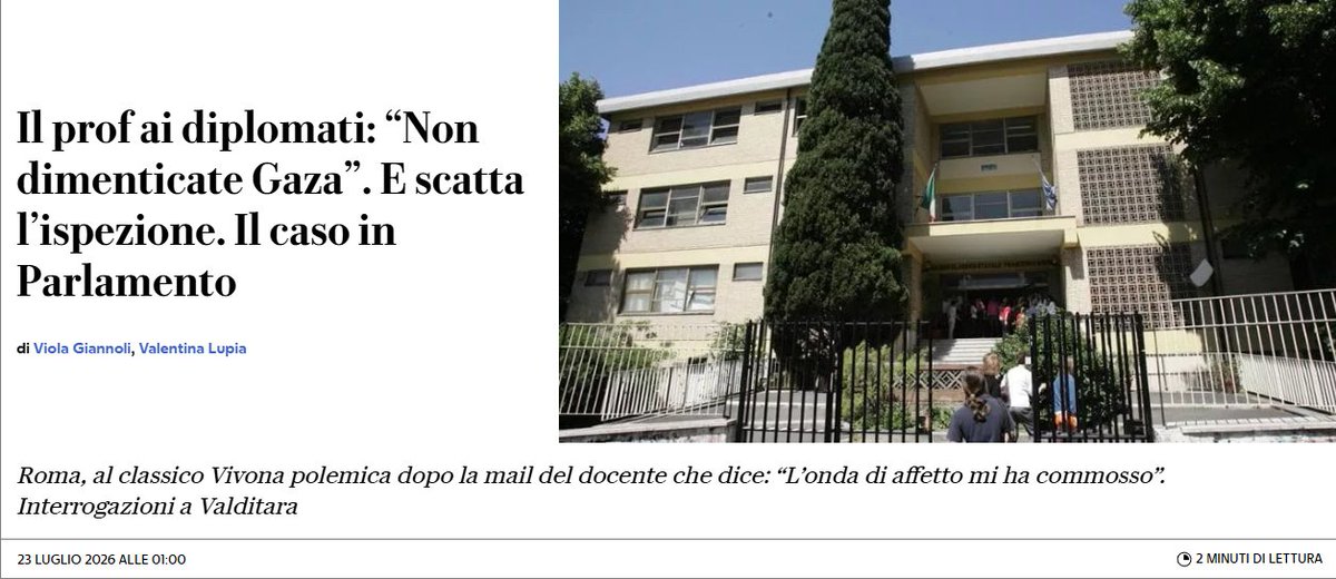 Misurelli77's tweet photo. In Italia dicono che non c'è il sionismo; in realtà, quello più becero e messianico comanda. Basta dire 'non dimenticate Gaza' che scatta la ritorsione. Una vergogna! https://t.co/I34dArWiDV