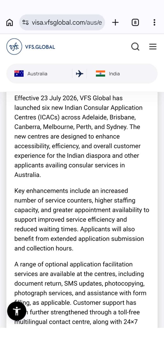 ConsultantsOm's tweet photo. Important update ⚠️⚠️⚠️⚠️
VFS Australia 
https://t.co/qdt3tGq9w4 https://t.co/25M6hwuetJ