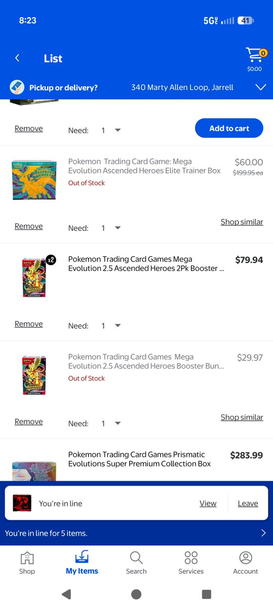 DisturbedCobra's tweet photo. @PokemonDealsTCG Think AH ETBs and Bundles are OOS potentially? https://t.co/6KkD057psa