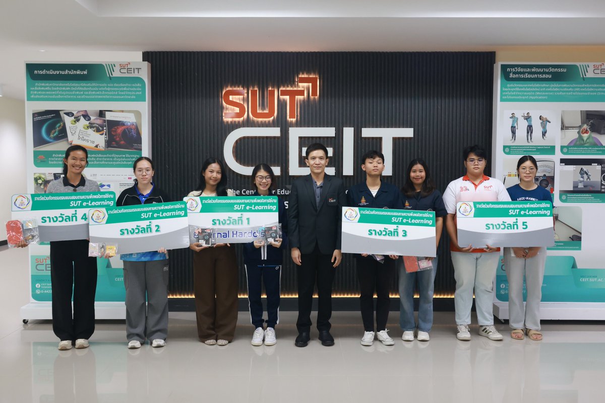 CEIT_SUT's tweet photo. 22-07-69 ศนท. จัดกิจกรรมมอบรางวัลผู้โชคดีร่วมกิจกรรมตอบแบบสอบถาม 
https://t.co/FkitVKMZtL https://t.co/h3ohB6FmJx