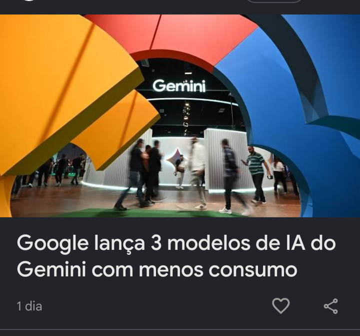 Tokis1's tweet photo. A cada semana aparece uma novidade em IA. Agora o Google lançou 3 novos modelos do Gemini com menor consumo de recursos.

O que mais me chama a atenção não é só a tecnologia, mas a velocidade com que tudo está mudando. Quem acompanha e testa essas novidades sai na frente. https://t.co/oeYG3IJQcK
