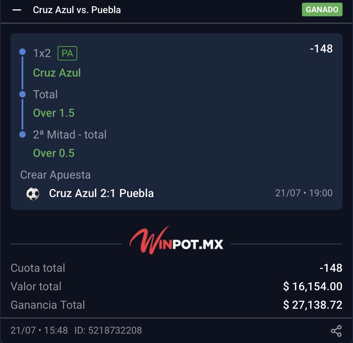 Vikingonegroa's tweet photo. LO HICIMOS VIKINGOS!! GANAMOS OTRO RETO ESCALERA de 10,000 a 81,000 PESOS✅✅✅✅✅✅✅✅✅✅

PASO 1: Red Star Over 2.5✅
PASO 2: Cruz Azul/Over1.5/Over 0.5 2da✅
PASO 3: Under 11.5 Carreras/Under 5.5✅
PASO 4: Dodgers ML✅

VAMOOOOOOOOOOS🔥🔥🔥🔥

SE LOS COMPARTÍ POR AQUÍ A TODOS ASÍ QUE QUIEERO Q SE REPORTEEEN TODOS LOS Q GANARON CONMIGO!?❤️🫵🏿