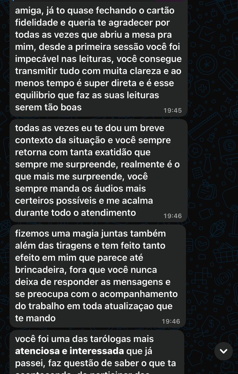 ntarotluar's tweet photo. um feedback incrível que recebi 💜😭 https://t.co/NMDIM22otD