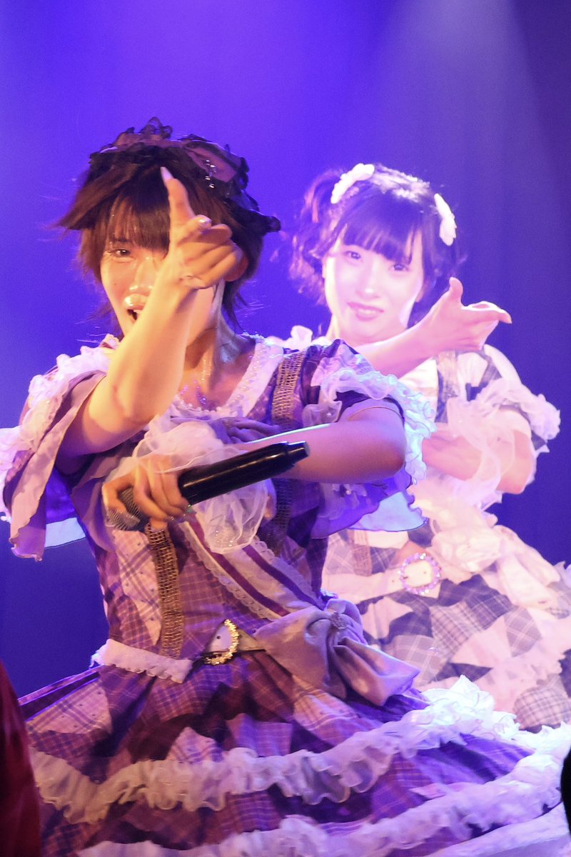mori_momo_c's tweet photo. 望愛･なずの
このシーンも個人的に好き🥰

#姫羽望愛
#和佳なずな
#大スッキ新党！
#UTAGEFES https://t.co/Dhf3accT4L