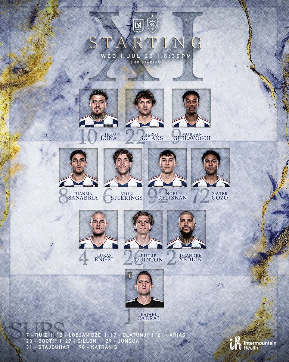 realsaltlake's tweet photo. XI showstoppers
#LAFCvRSL | @Intermountain https://t.co/KPBu9BYPH4