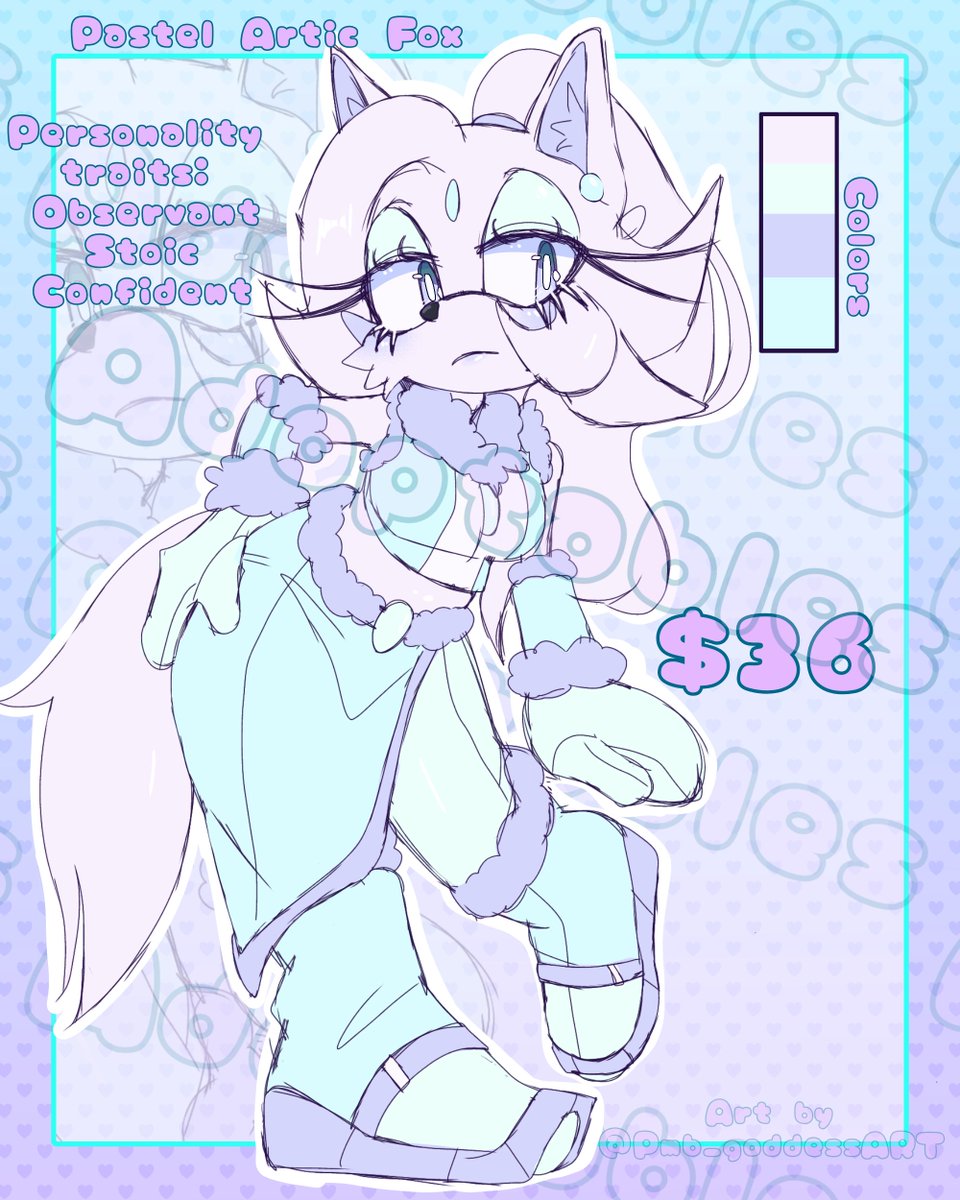 goddess22_p's tweet photo. Pastel Artic Fox ❄️🦊🤍💜🩵|| {OPEN}
Available on Kofi ❤️
Prices: $3️⃣6️⃣
Payment method: PayPal/Cash app
✨ If you're interested either Dm me or comment down below 👇🏾💕✨
#Sonicocadopt #ocadoptable https://t.co/nf5L1hRIdm