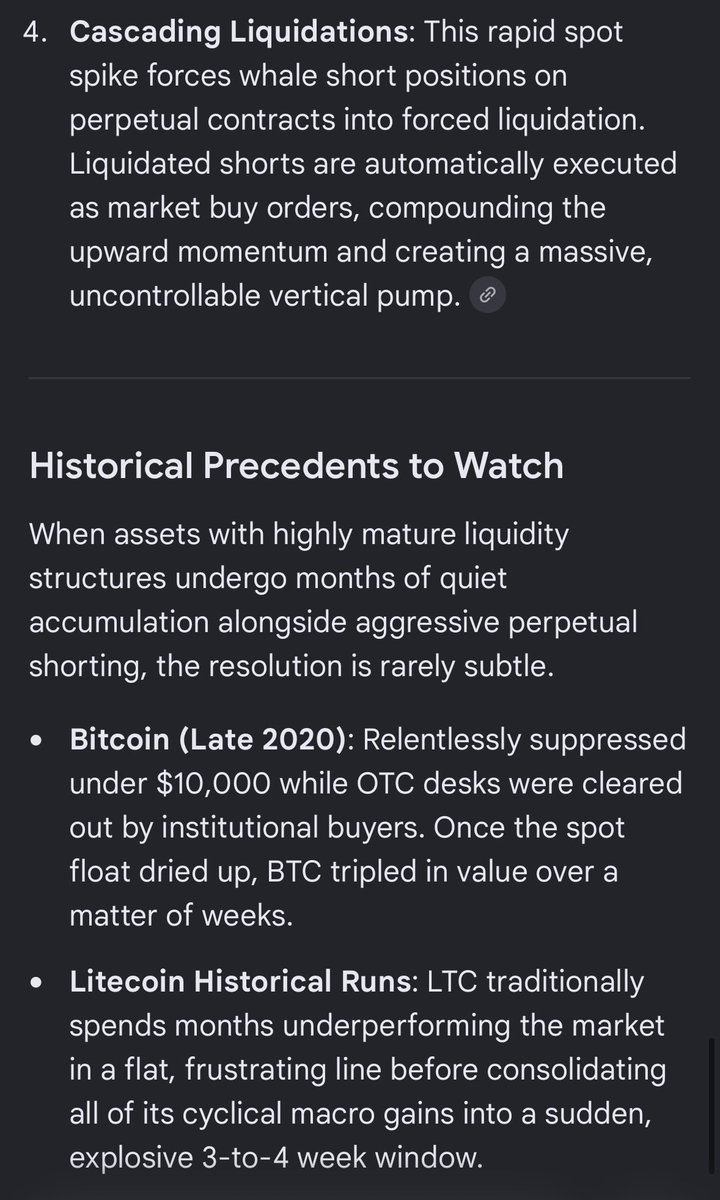 0x0Pr82's tweet photo. AI answer on #Litecoin $LTC . 
Thanks AI for your factual conclusion 💪🏽🙏 https://t.co/fwSDgbhyUv