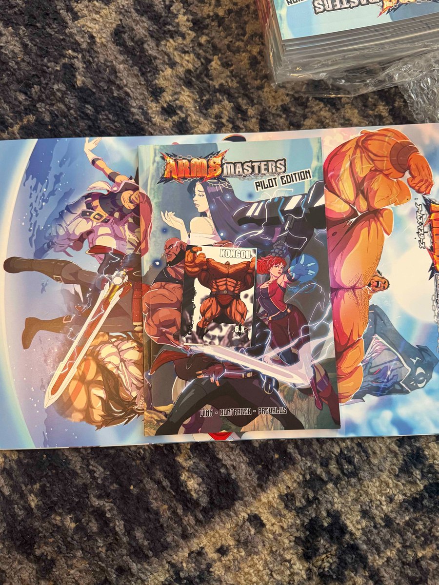 ARMSmasters's tweet photo. People are beginning to get their books! New milestone reached! Stay tuned for more content! One chapter is ending and a major new one is about to begin! #indie #anime #animation #comics https://t.co/4GQlPt08w6