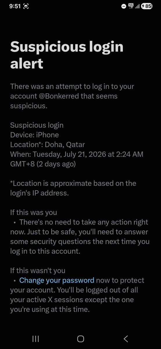 Bonkerred's tweet photo. who the fuck's been trying to open my account for DAYS 😂 give up already 🤣 https://t.co/FDEMOVjGYR