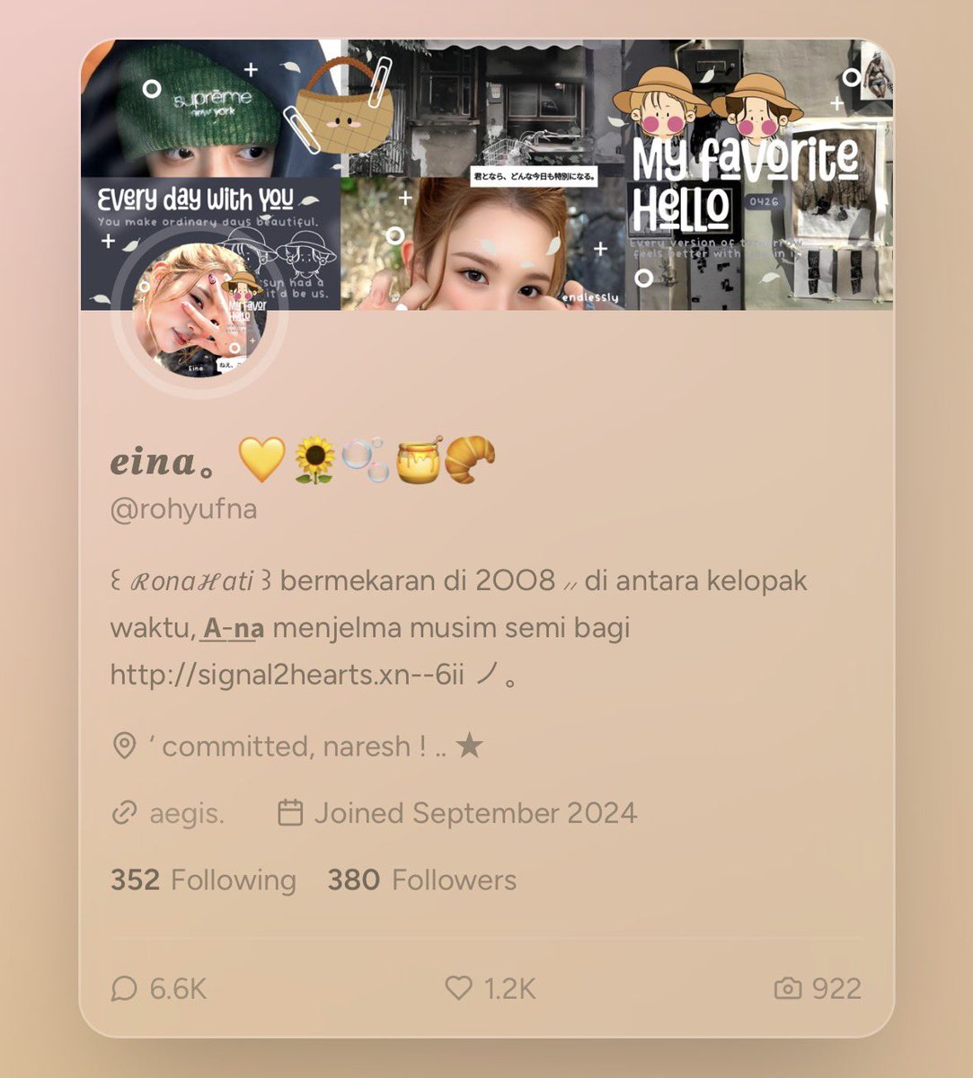 𝒆𝒊𝒏𝒂。💛🌻🫧🍯🥐 tweet media