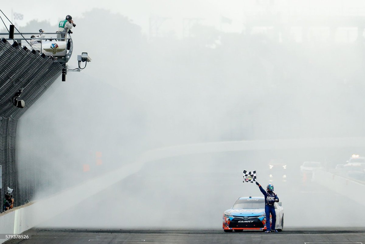 Basso488's tweet photo. 10 years ago today, Kyle Busch won the pole for the 2016 Brickyard 400, won the pole for the Xfinity race @ Indianapolis, won the 1st Heat race for the Xfinity race, led 82 of a possible 83 laps &amp; won the 2016 Lilly Diabetes 250 @ Indianapolis. https://t.co/N3OndvfbrG