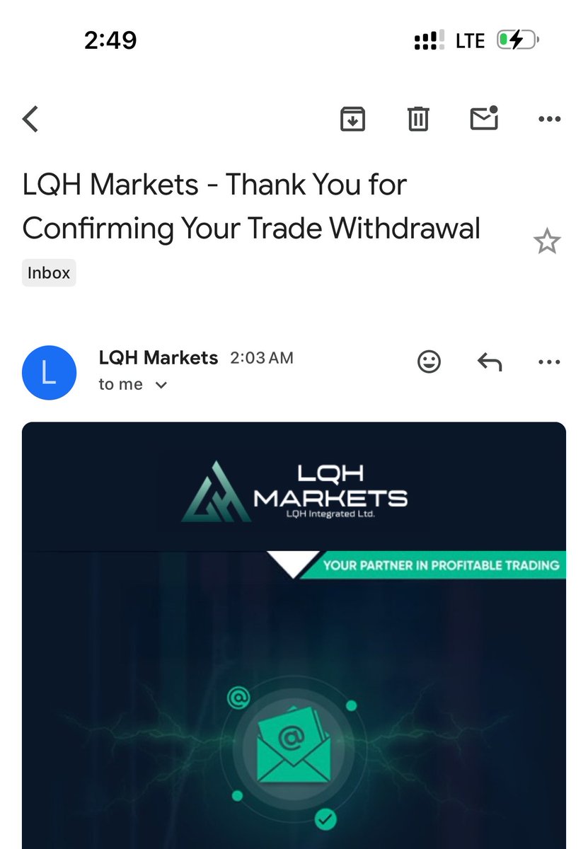 Fateemafx's tweet photo. 19 minutes. That’s all it took. ⏱️💸

Traded, made profit, requested a withdrawal, and the money was already in my wallet.

Great experience with @LQHMarkets.🔥 https://t.co/YTHI3Se8uL