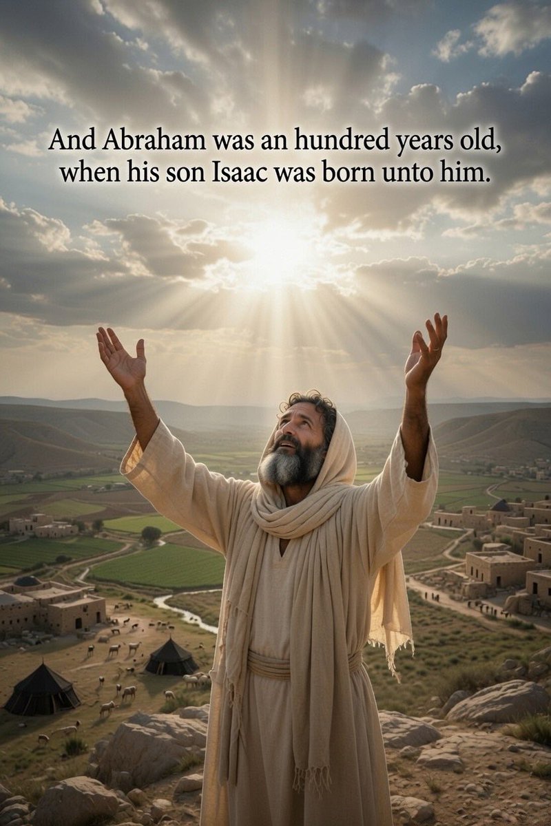 AlphaMarkOmega's tweet photo. One verse at a time, from Genesis to Revelation.

Genesis 21:5

God’s promise came even to old age.

Share the Journey - Infinite ♾️ Truth.
#BibleArt #BibleVerse #ChristianArt #Scripture #AlphaMarkOmega

00519

Created with Grok | Crafted in Tradition &amp; Light ✨ https://t.co/KGFaBqgOmn
