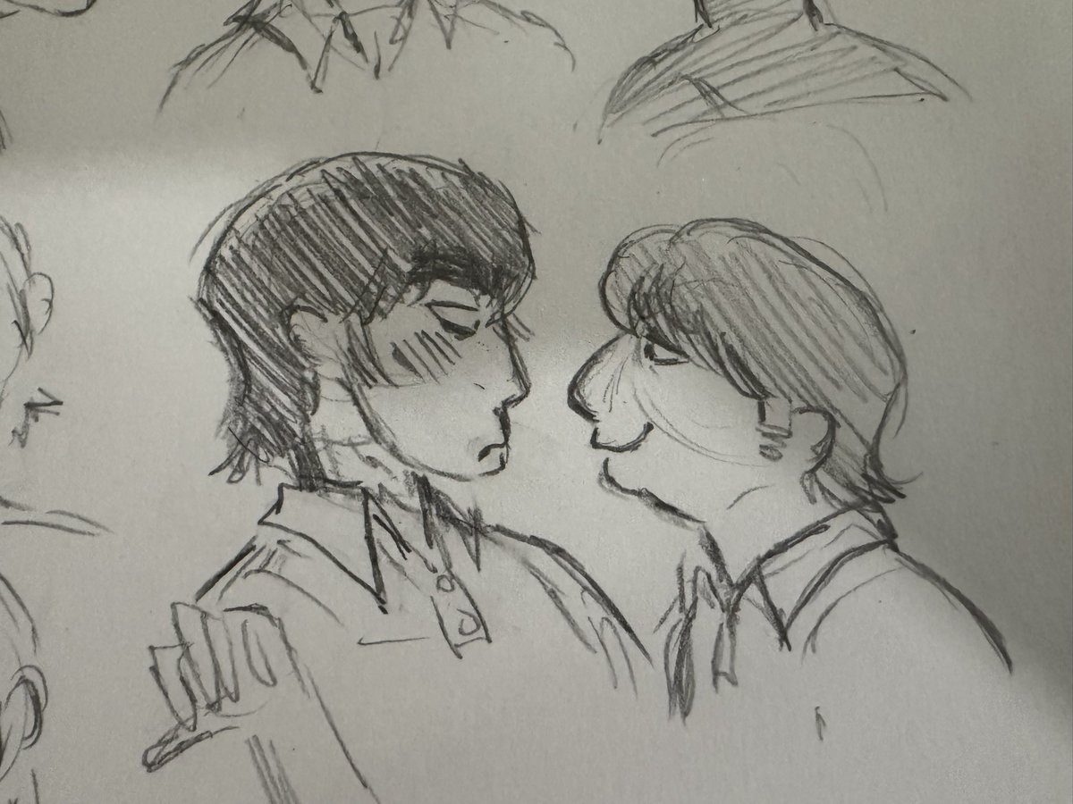 monkfishblu's tweet photo. Idk how to draw ppl kissing but take this 
#starrison https://t.co/7j96p75Z0N