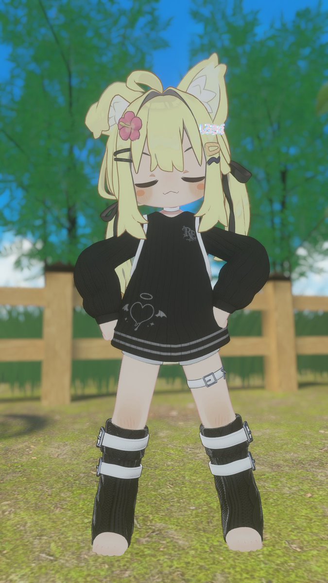 yukimi_Spl_VRC's tweet photo. 無料衣装着せた時適当に撮ったやつ、サブ垢にはあげたけど、かわいいからメインにも置いときます https://t.co/rIFEGWB0z4