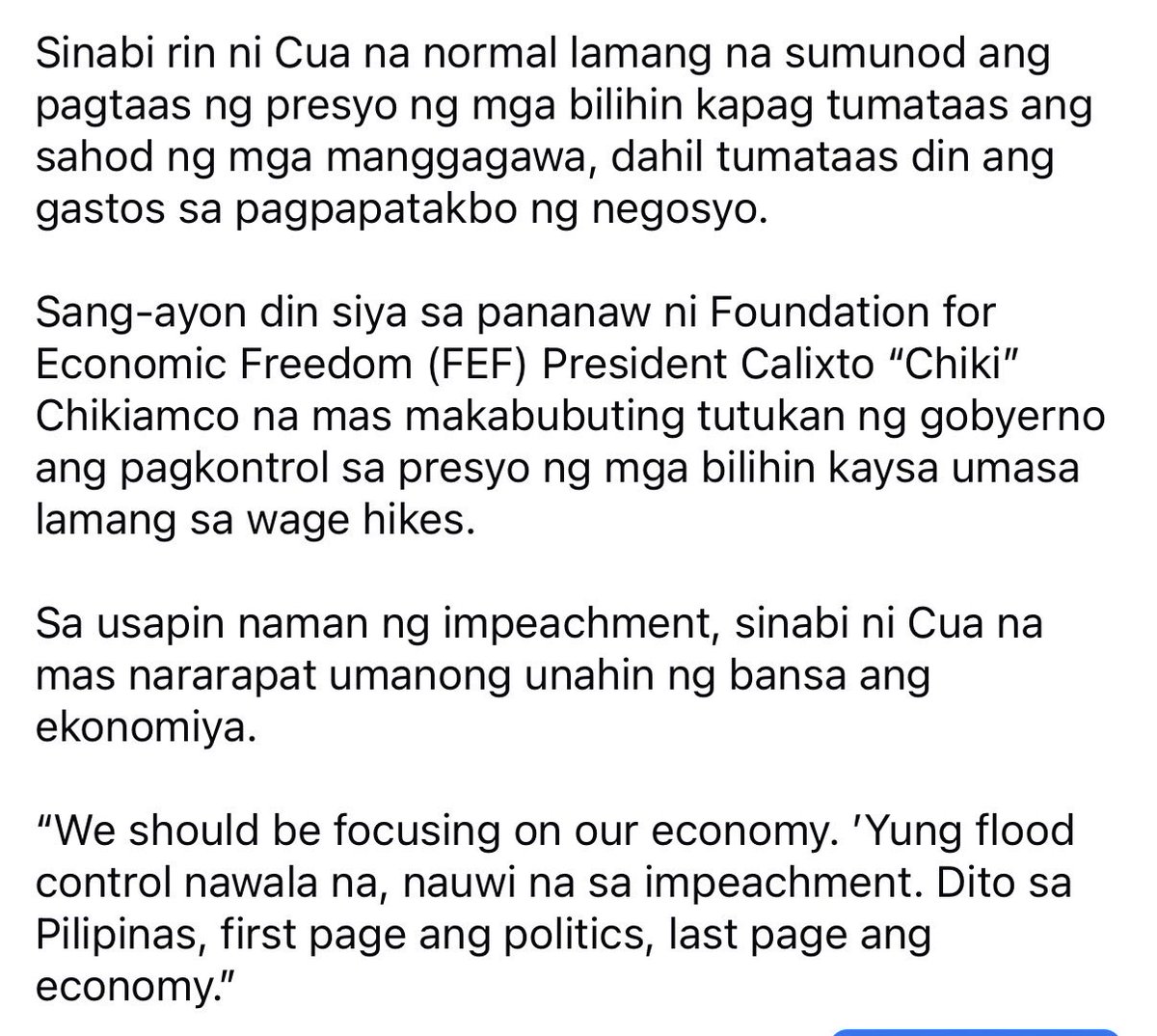 _djchacha's tweet photo. “WORSE THAN PANDEMIC” — MGA NEGOSYO, MAS MABIGAT ANG PINAGDARAANAN NGAYON, AYON KAY STEVEN CUA https://t.co/IfKrMTjrvW
