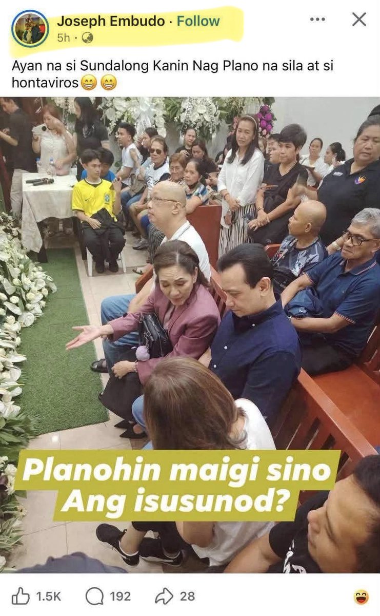 nabunturanguy's tweet photo. Nag-post si SenRi about Facebook accounts ng mga DDS na nagbabanta.  Heto sila: 
(1) DAN MUEGO ADLAON (2) DEEN CHASE (3) JOSEPH EMBUDO (4)RICHARD GALLARDO SULAPAS (5) JOHN DG GONZALES (6) SIMON PABUALAN (7) MARIBEL ALTEZA CLEMENTE (8) IKEGAI KAI ZEN (9) FRINCESS ANNING (9) YUKAN CRISTOBAL (10) OCHEO CHEO (11) ANGELO ALBA (12) WELAH PLAYDA
Kung sino man po ang mga kamag-anak at kaibigan ng mga ito, pagsabihan. Ine-report na sila ng senate staff ni SenRi sa NBI.  Ang mga DDS talaga, para sa kanila, ang BUHAY NG TAO ay balewala. Kaya naman balewala sa kanila kung magka leche-leche ang buhay nila sa pagsuporta sa pamilya ng mamamatay-tao.