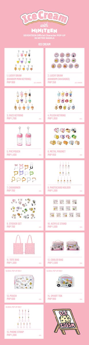 apopcollections's tweet photo. <Ice Cream with MINITEEN>
SEVENTEEN Official Character POP-UP IN METRO MANILA

💙 OFFICIAL MERCH LIST

🗓 July 24, 2026 (Fri) - August 14, 2026 (Fri)
⏱ Mon - Thurs 10AM - 9PM
⏱ Fri - Sun 10AM - 10PM
📍Level 2 The Concourse One Ayala Mall Makati City

#SEVENTEEN #세븐틴
#MINITEEN #미니틴