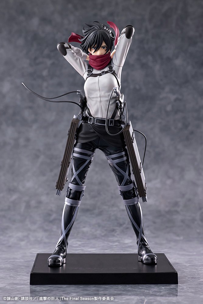 k42wKKihKBGTvXv's tweet photo. 最新フィギュア情報！！

コトブキヤからミカサの最新フィギュアがご予約開始されました！！

OSHI WORKS ミカサ・アッカーマン The Final Season ver.

https://t.co/PuavyXo5mc https://t.co/fxqbX2SHlh