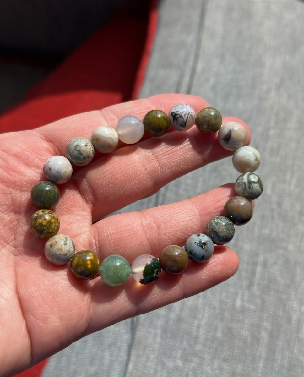Tippy_MaLik's tweet photo. 🌊 คิดถึงทะเล ต้องน้องเส้นนี้เลย… Ocean Jasper จาก Madagascar 🐚

#โอเชี่ยนแจสเปอร์ #ควอตซ์ #oceanjasper #jasper #crystalbracelet 

✨ หากกำลังมองหาหินชนิดไหน หรือสนใจชิ้นไหนเป็นพิเศษ ทักมาสอบถามได้เลยนะคะ ✨ https://t.co/ZAAh9hQ4FH